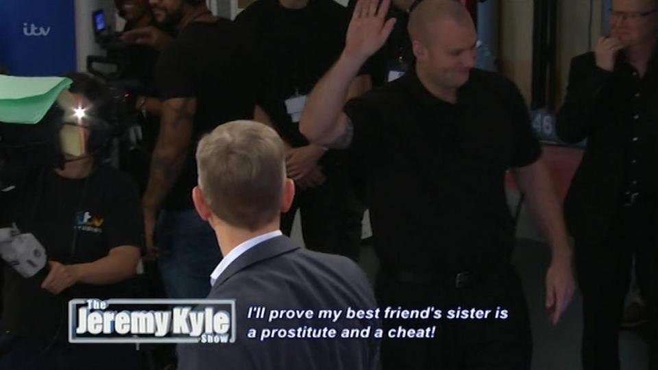  The minder gets a blast from Jezza after poking him in the eye