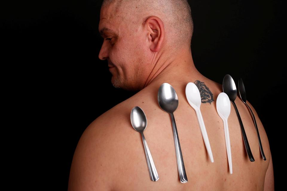  The world record for most spoons attached to a body currently stands at 53