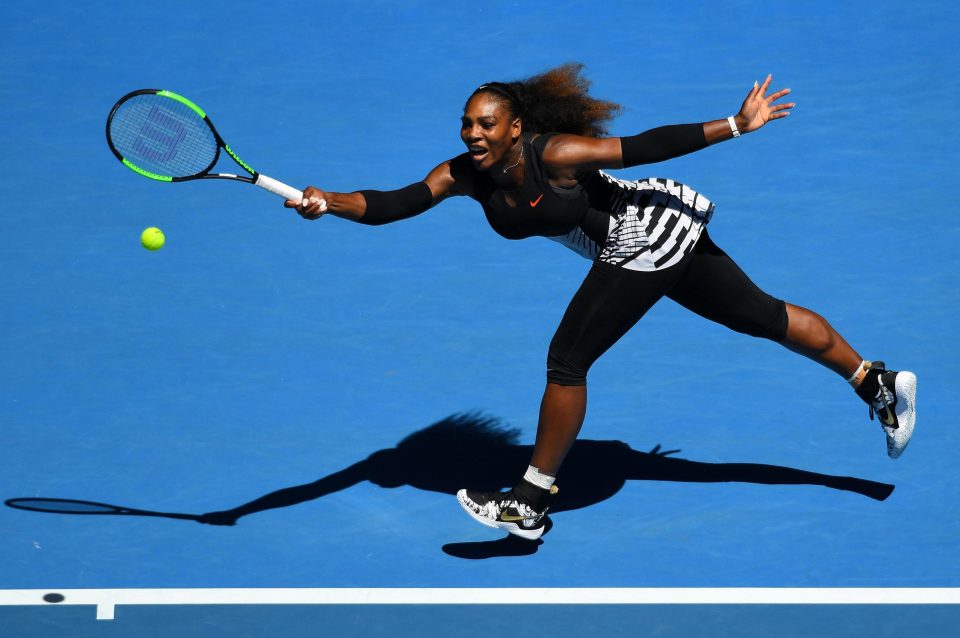  Serena Williams was superb against Johanna Konta