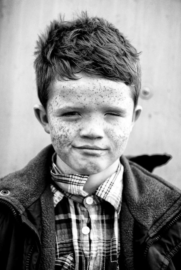  A cheeky chap with freckles proves photogenic