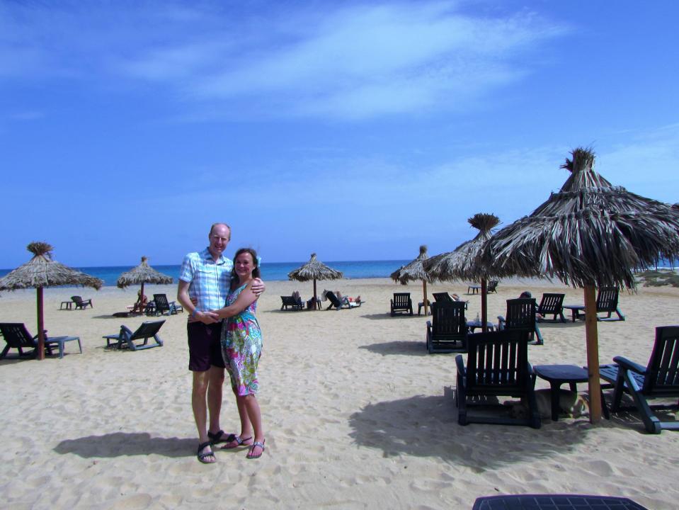  Ian and Louise in Sal, Cape Verde, July 2016 on their Honeymoon