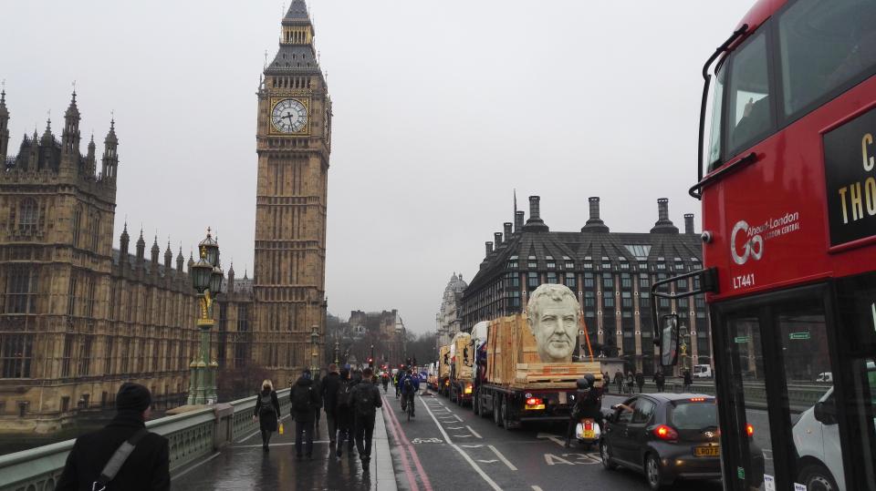  The busts were spotted by the Houses of Parliament