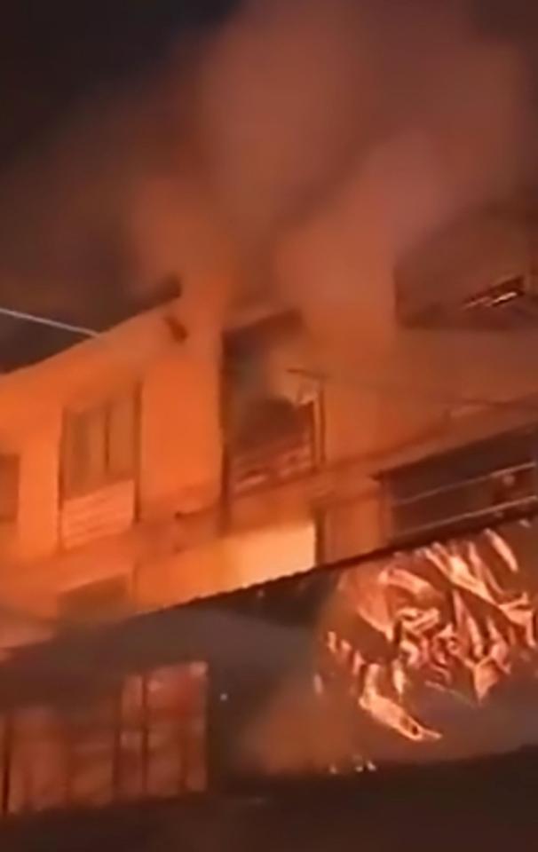  People died as the fire spread through the three storey building