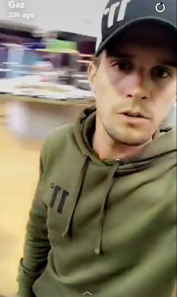  Gaz Beadle has given fans a glimpse of the Geordie Shore house