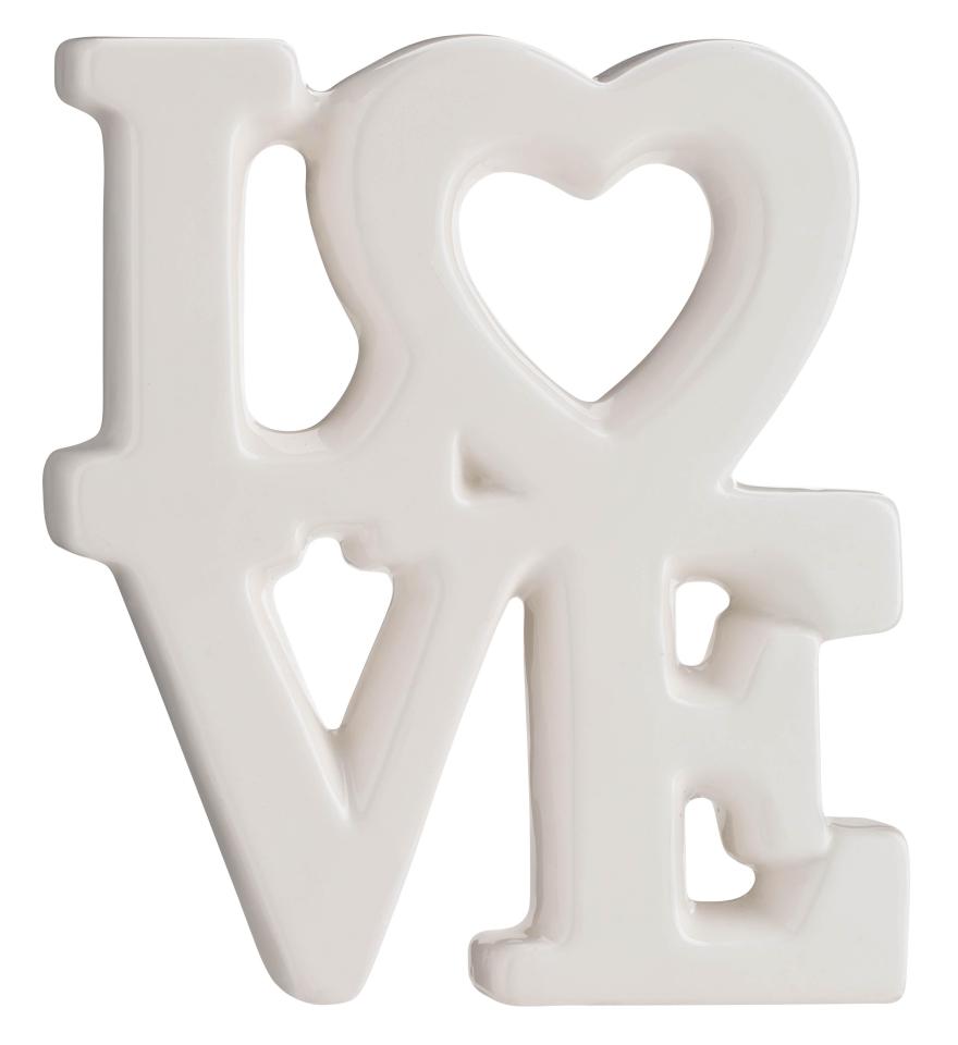  This sweet LOVE ornament is just £1 from Poundland