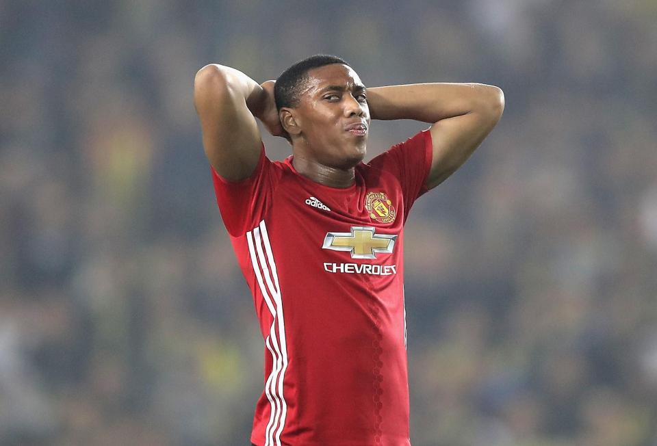 Martial is facing an uncertain future at Old Trafford following a series of shoddy performances