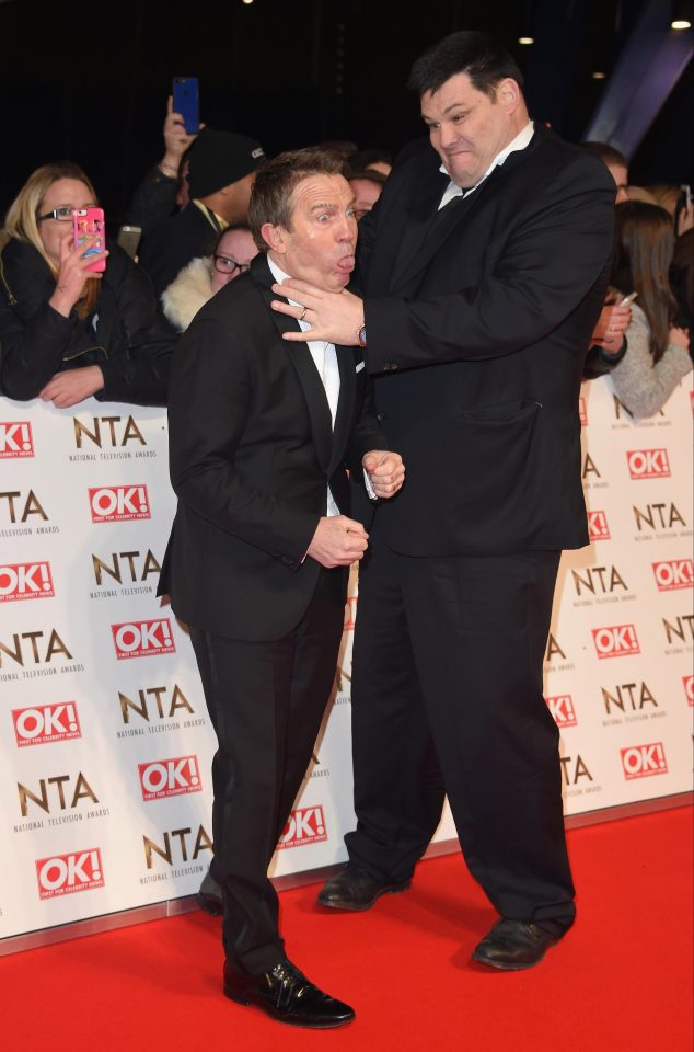  The Beast joked around with host Bradley Walsh on the red carpet at the NTAs