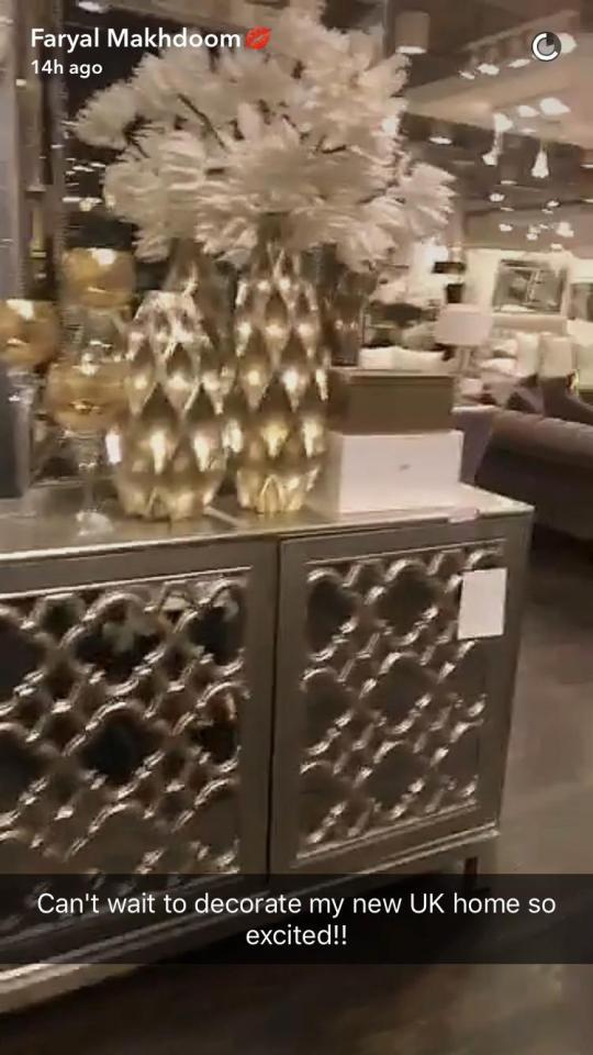  The mum said she was 'so excited' as she browsed the pricey looking store