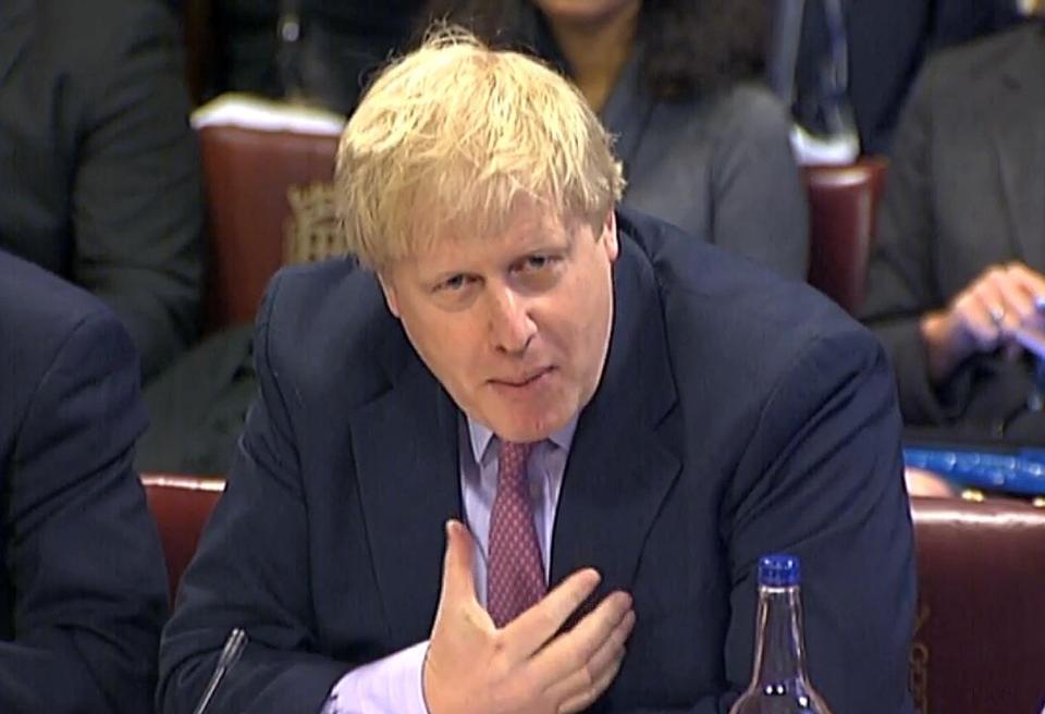  Mr Johnson hinted that British troops could head to Syria to keep the peace