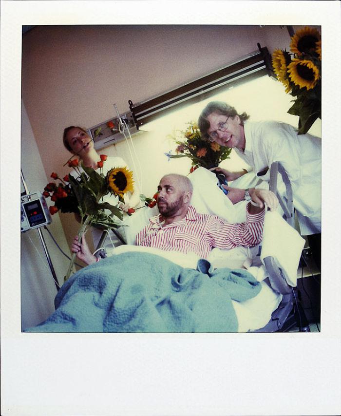  Friends visit him in hospital on August 20, 1997