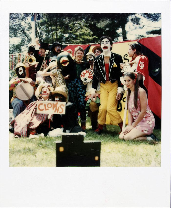  On June 31, 1981, he took this shot of his work as a filmaker and circus performer