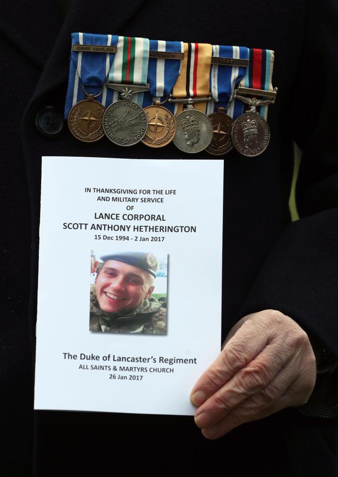  Scott was killed while on an operation to train local forces against IS