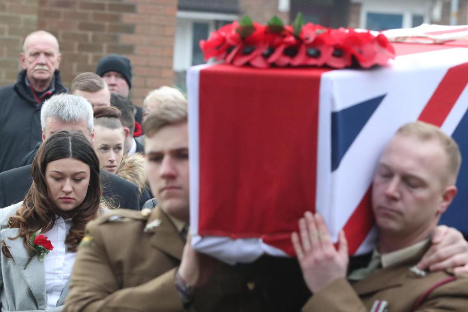  He was buried today with a full military honours