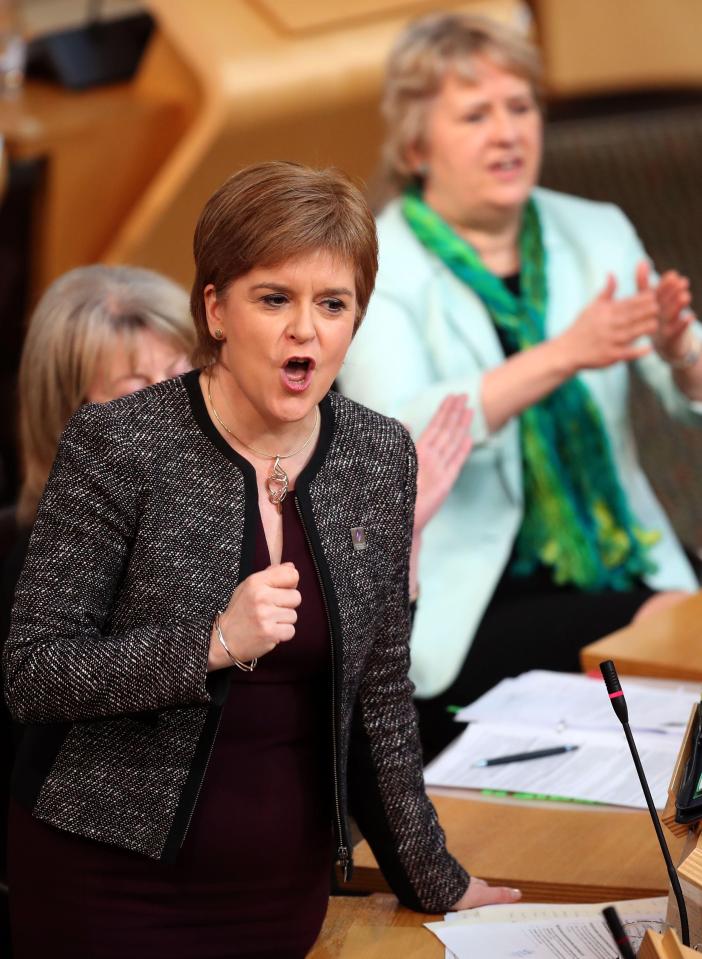  Standing firm . . . SNP leader Nicola Sturgeon has been clear about Scots' wishes to stay in the EU