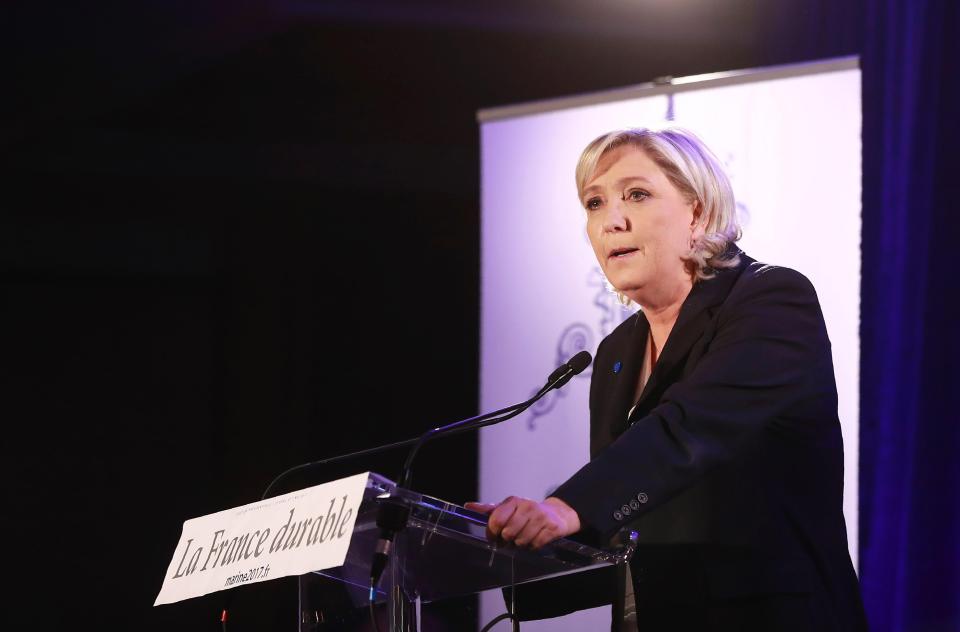  Marine Le Pen is running for the French presidency on a right wing anti-immigration ticket