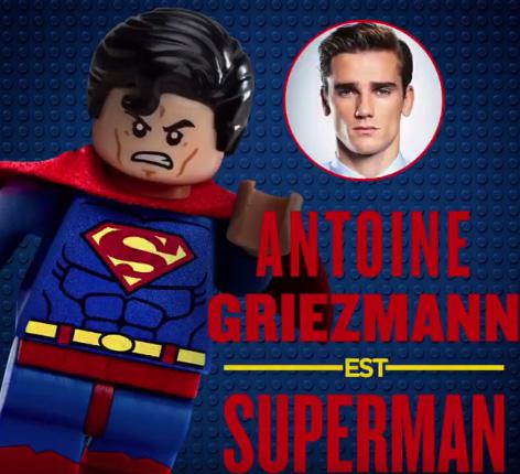 Antoine Griezmann will play the voice of Superman in the French adaptation of Lego Batman