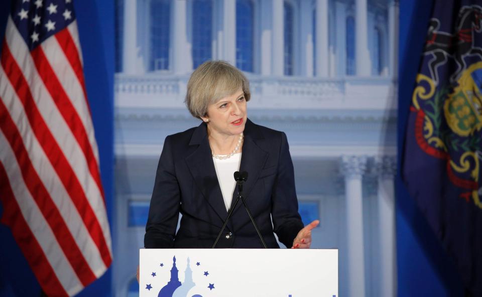  Theresa said the Conservative Party share values with the US Republicans