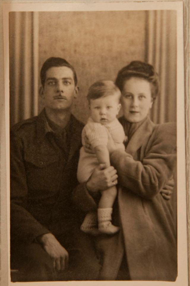  Proud parents Geoffrey and Edith pictured with their son Clive