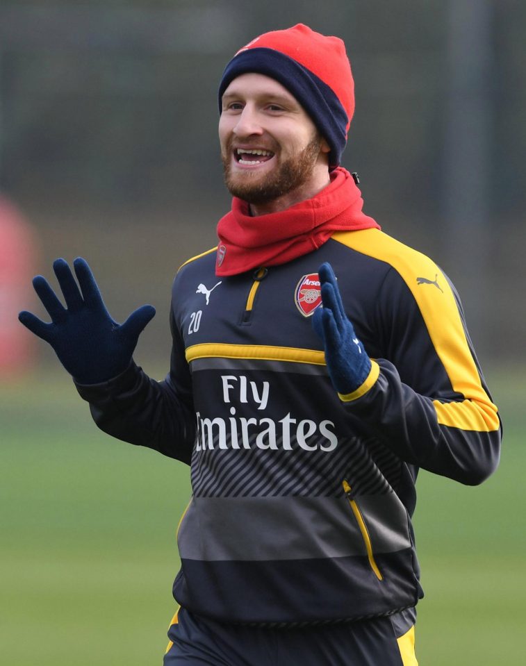 Shkodran Mustafi had plenty to shout about