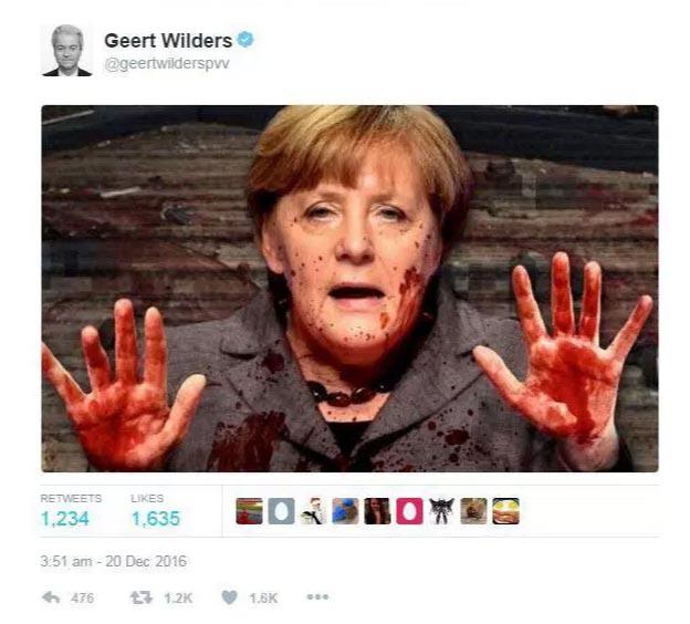  Geert mocked Merkel over German terror attacks