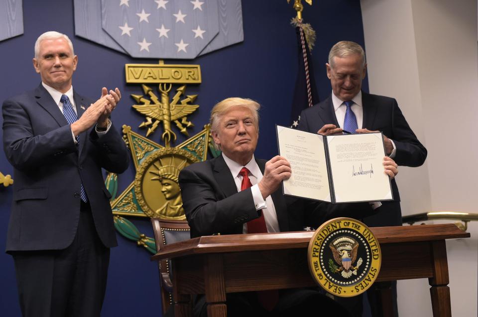  Trump signed the executive order to help "weed out" Islamic terrorists