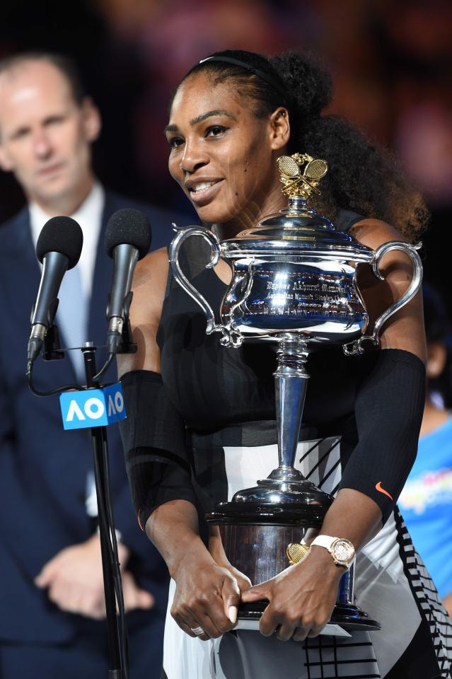  Serena Williams won the Australia Open to become the most decorated female player in Open history