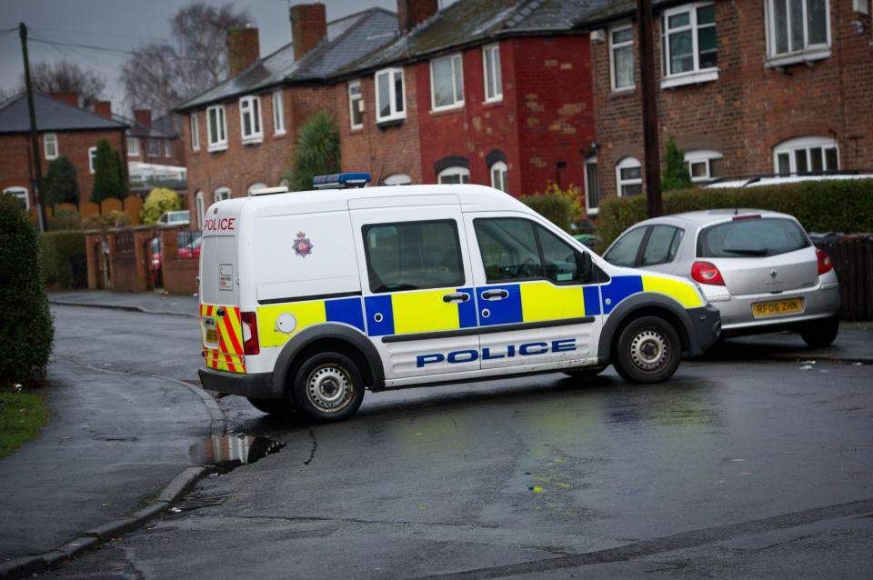  Police and forensics are at the scene after a murder probe was launched