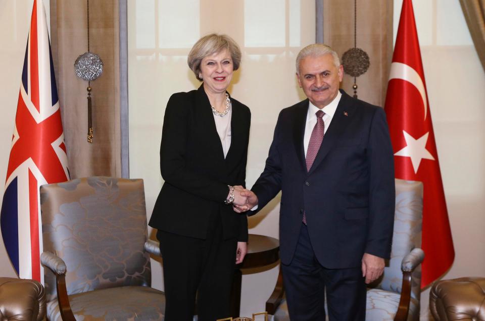  The PM avoided criticising the US three times in a press conference with Turkey's Prime Minister Binali Yildirim