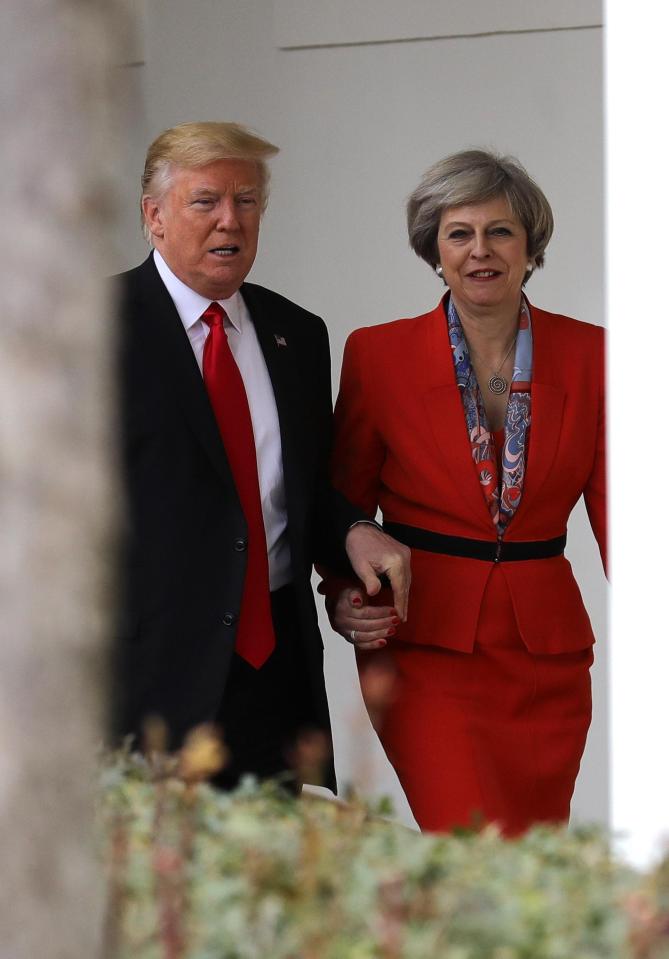  Downing Street called the hand holding a 'chivalrous gesture' by the President