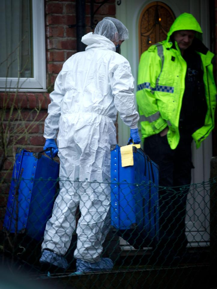  Forensic officers have been at the house searching for clues