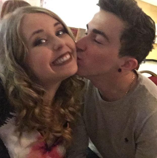  The teen blogger with her boyfriend Paul Healey