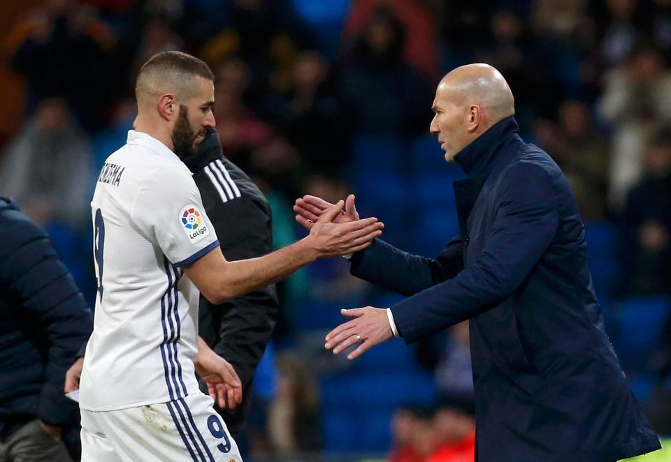  Zinedine Zidane attempted to play down the situation surrounding Karim Benzema