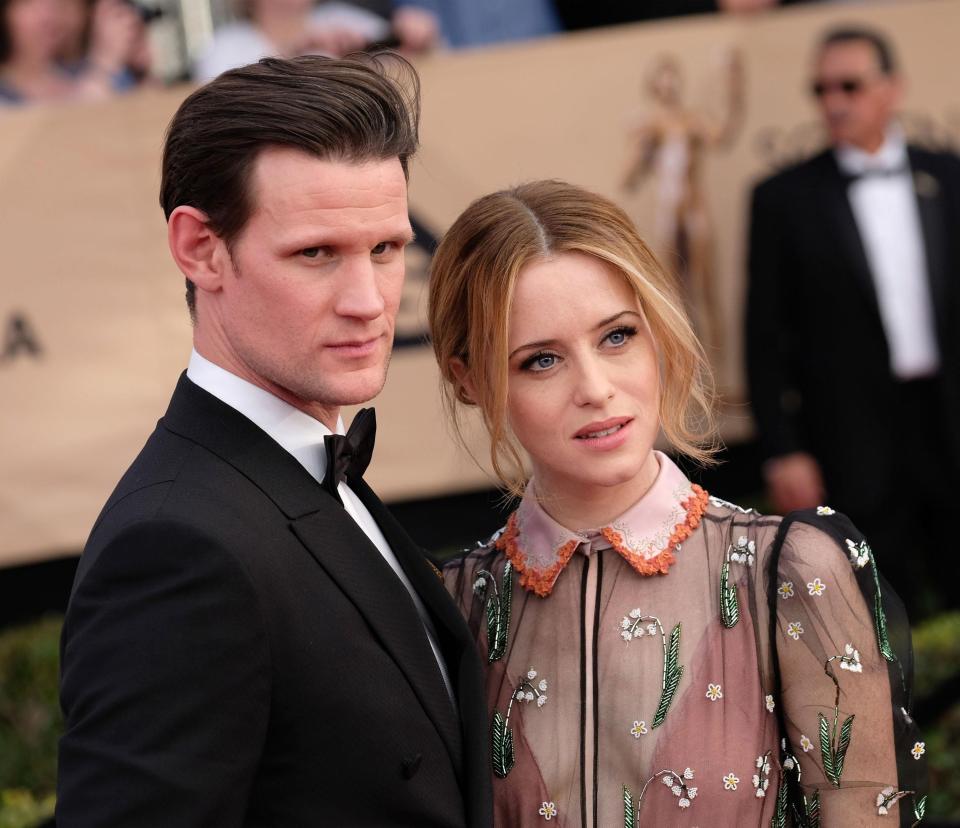  Matt Smith and Claire Foy, the stars of The Crown, attended the bash