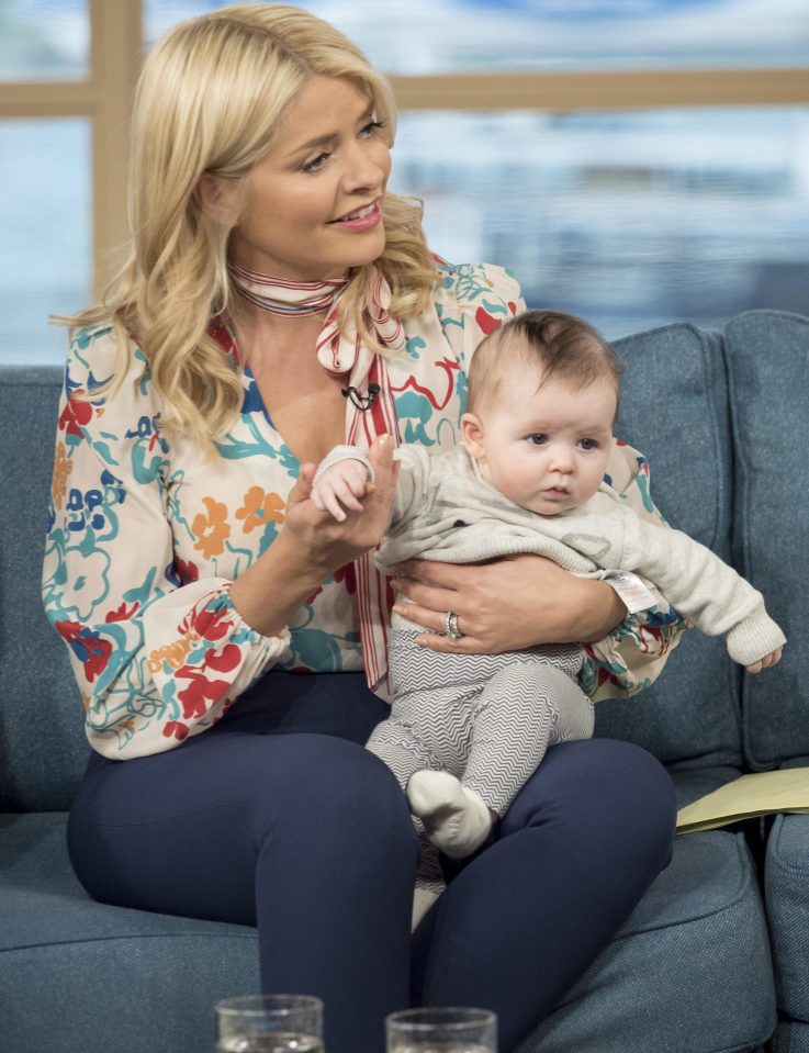  Holly Willoughby juggled parenting with presenting on today's This Morning