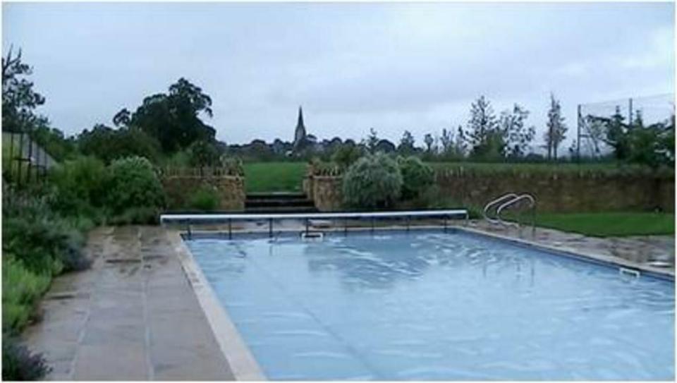  Swimming pool owned by David Mills who led the loan scam