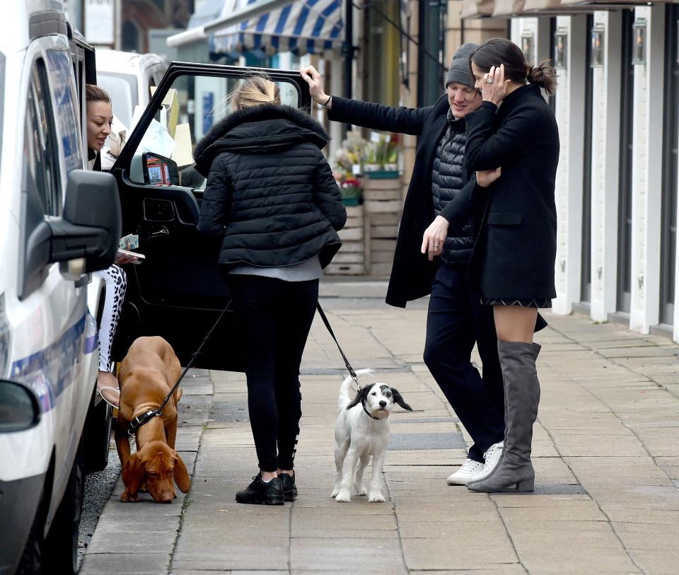  Schweinsteiger and Ivanovic looked in relaxed mood as they strolled around Hale in Cheshire