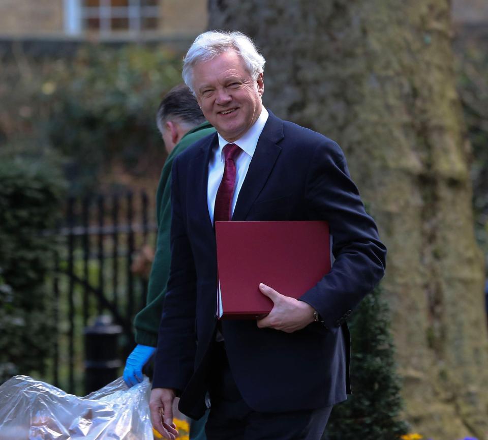  Brexit Secretary David Davis briefed the PM’s top table on the strategy for exit