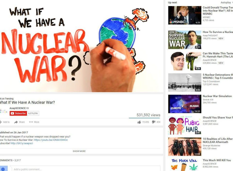  Popular YouTubers AsapSCIENCE uploaded an Apocalypse tutorial on Thursday