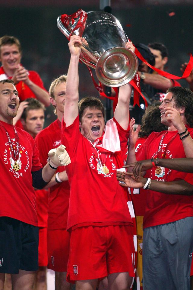 Xabi Alonso is a Liverpool hero after his part in helping the club to Champions League glory in 2005