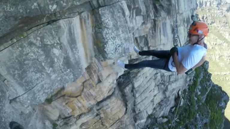  TV star Phil abseiled down Table Mountain