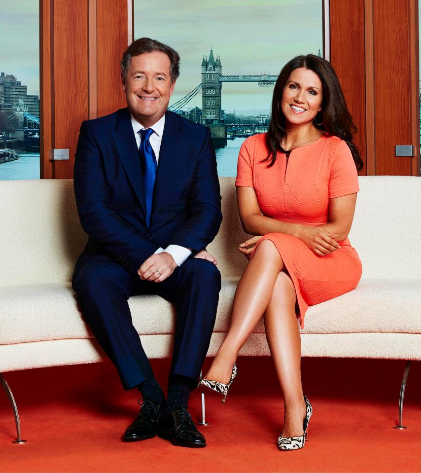  Susanna insists there is no rivalry between her and the female GMB presenters - although tension with co-host Piers Morgan is another matter