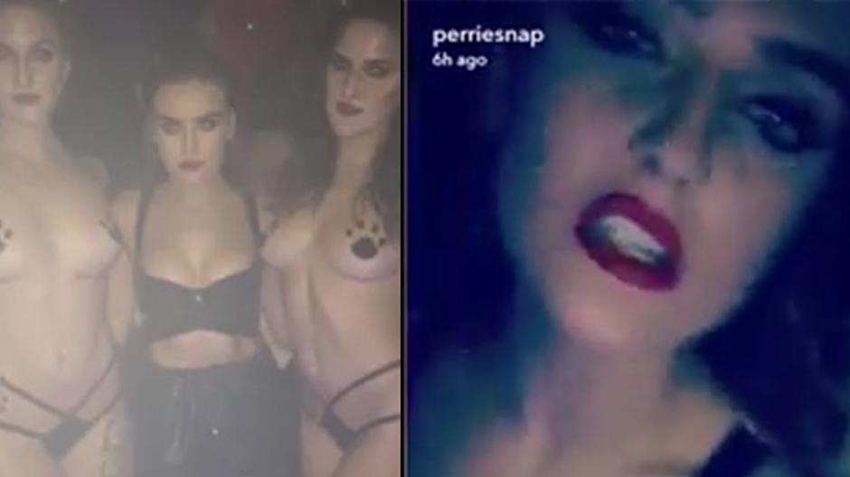  Celebs like Perrie Edwards, above, just can't help themselves from sharing saucy pictures on Snapchat