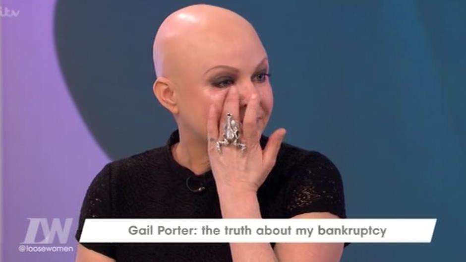  Gail Porter burst into tears while discussing her financial troubles