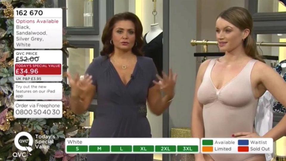 qvc wardrobe malfunction