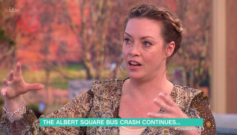  This Morning's Sharon Marshall revealed the tube would not be involved in the drama in Albert Square