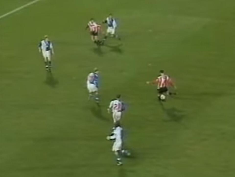  Matt Le Tissier twisted and turned before unleashing an unstoppable strike