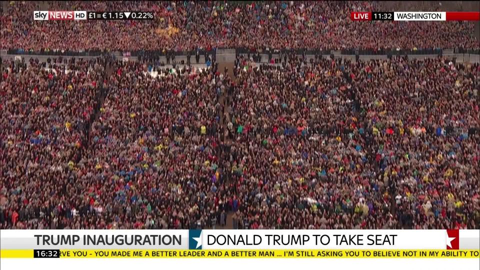  Thousands gathered in the capital to celebrate Trump's inauguration