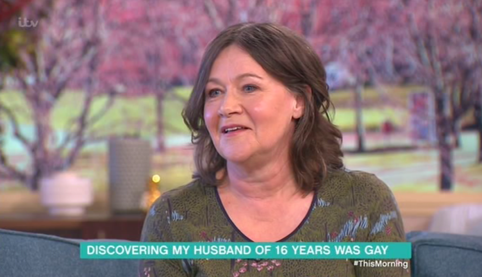  Ruth McElroy appeared on This Morning to speak about finding out her husband of 16 years was gay