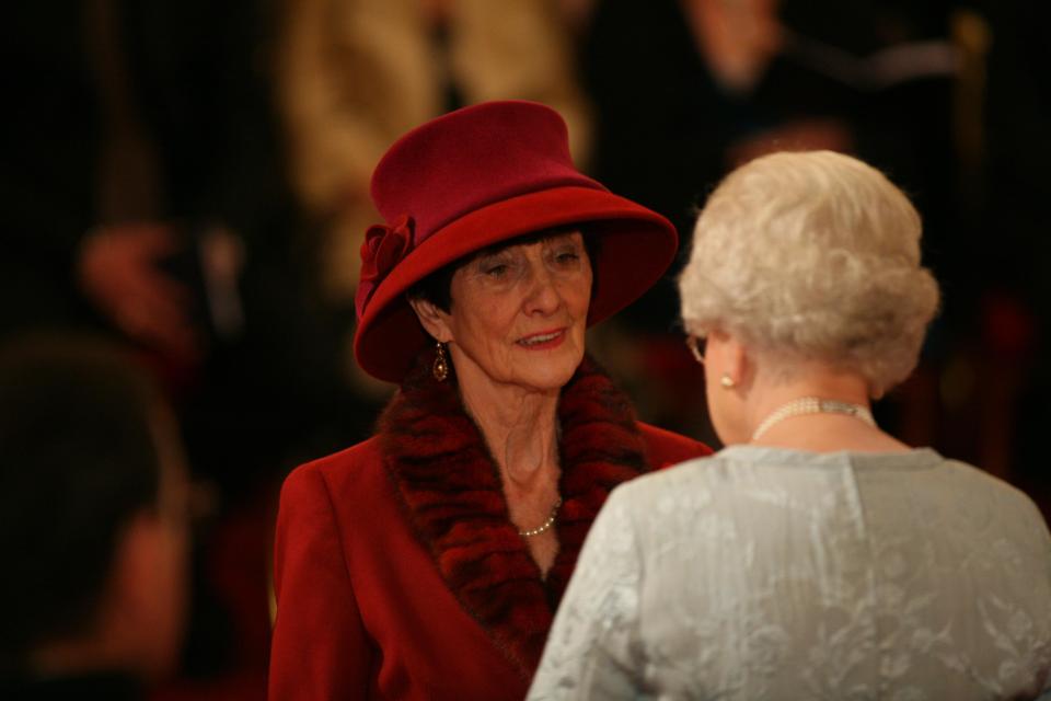 The actress was awarded an MBE in 2008