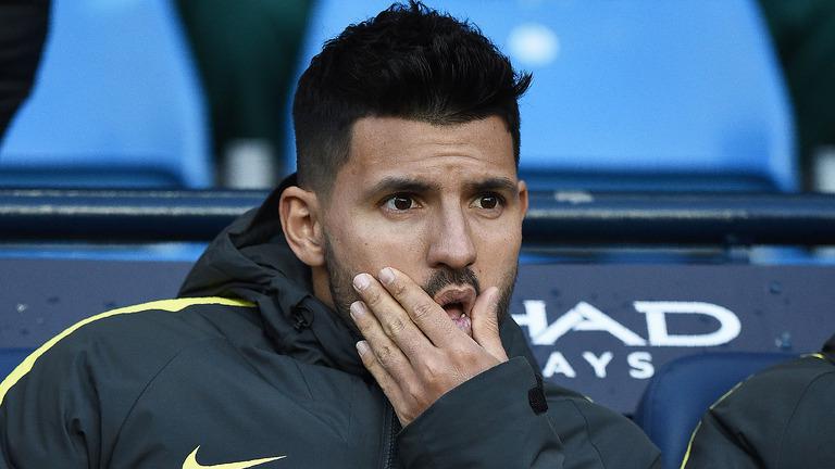 Sergio Aguero was benched before Gabriel Jesus got injured